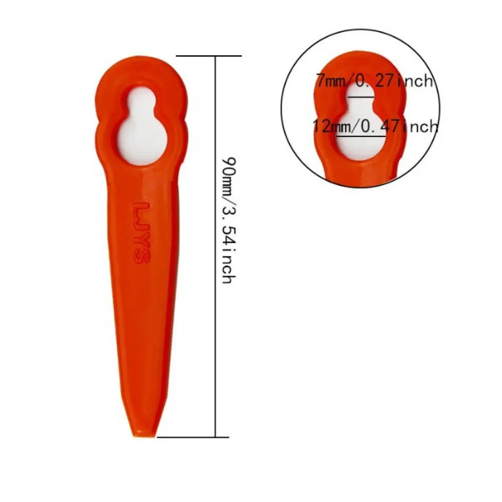 Universal Plastic Mower Blades L83 Gourd Style Grass Trimmer Parts Easy Install Lawn Mower Replacement Garden Equipment