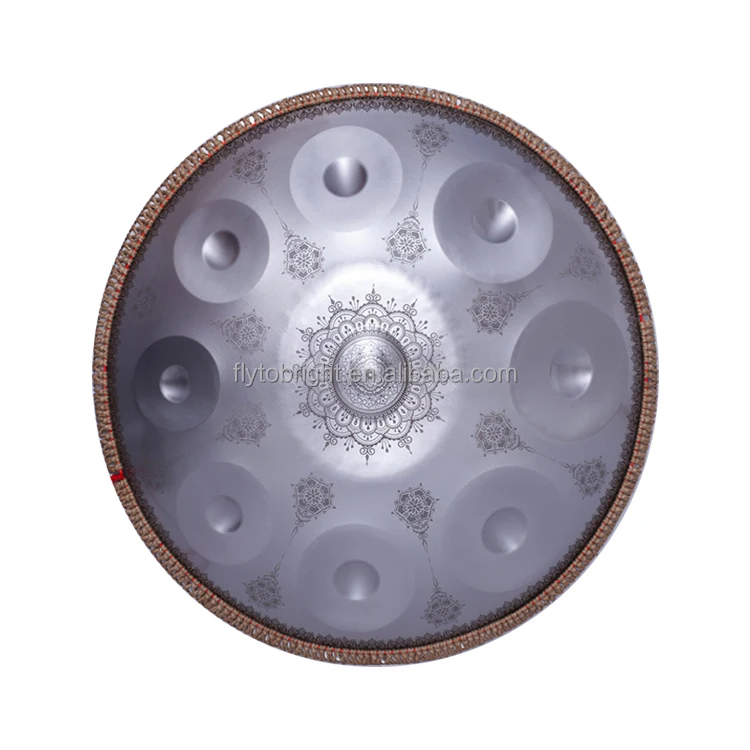 New design steel handpan 22 inch mandala drum 9 10 12 notes music instrument with handpan bag and stand