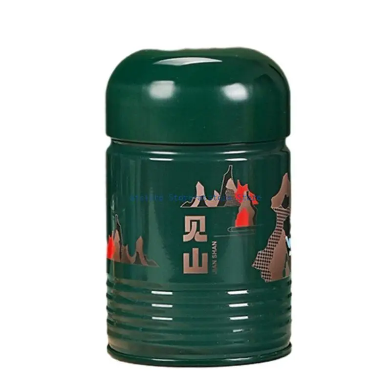 

H37D Tinplate Tea Box Tea Storage Container Tea Jar Suitable for Home or Office Use