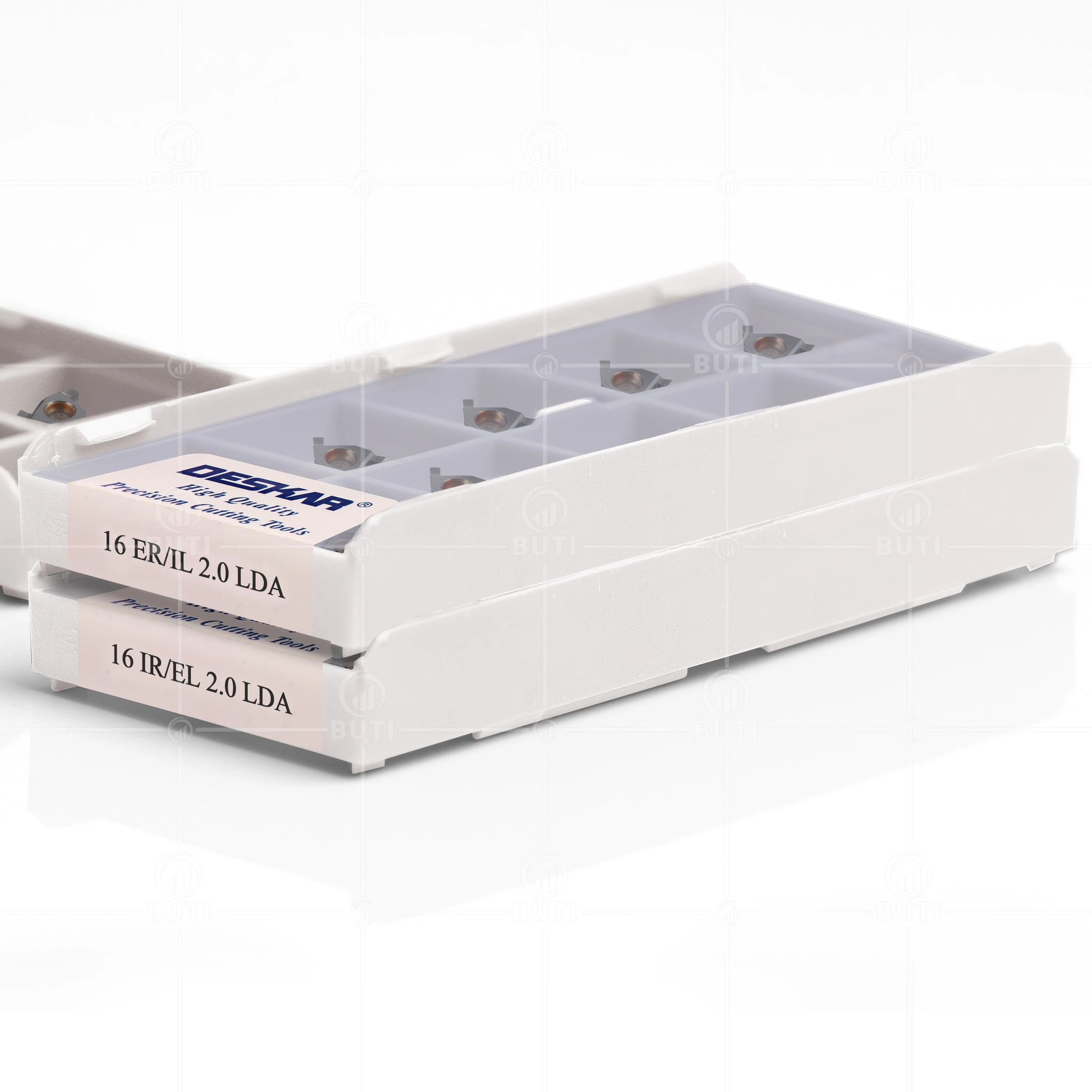 Imagem -04 - Deskar 100 Original 16er il 16ir el 0.7 1.0 1.1 1.2 1.3 1.5 1.6 1.7 1.8 1.9 2.0 Lda Cnc Carbide Grooving Torno Lâmina para P.m.k