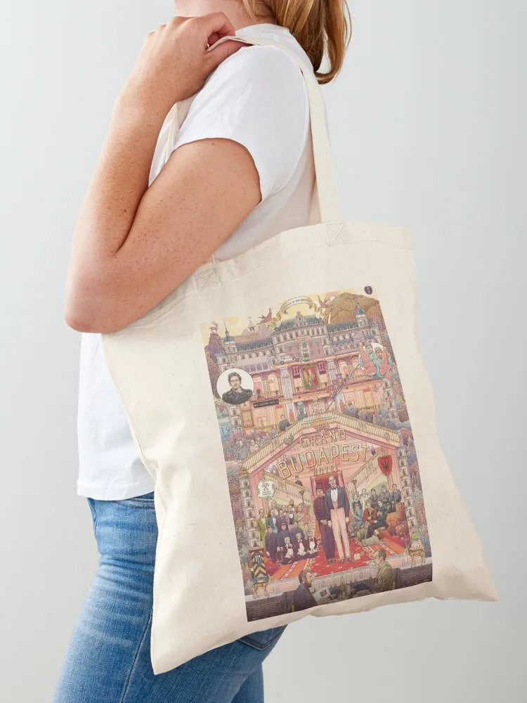 The Grand Budapest Hotel (HQ) Tote Bag Lady bag tote bag custom foldable reusable Canvas Tote