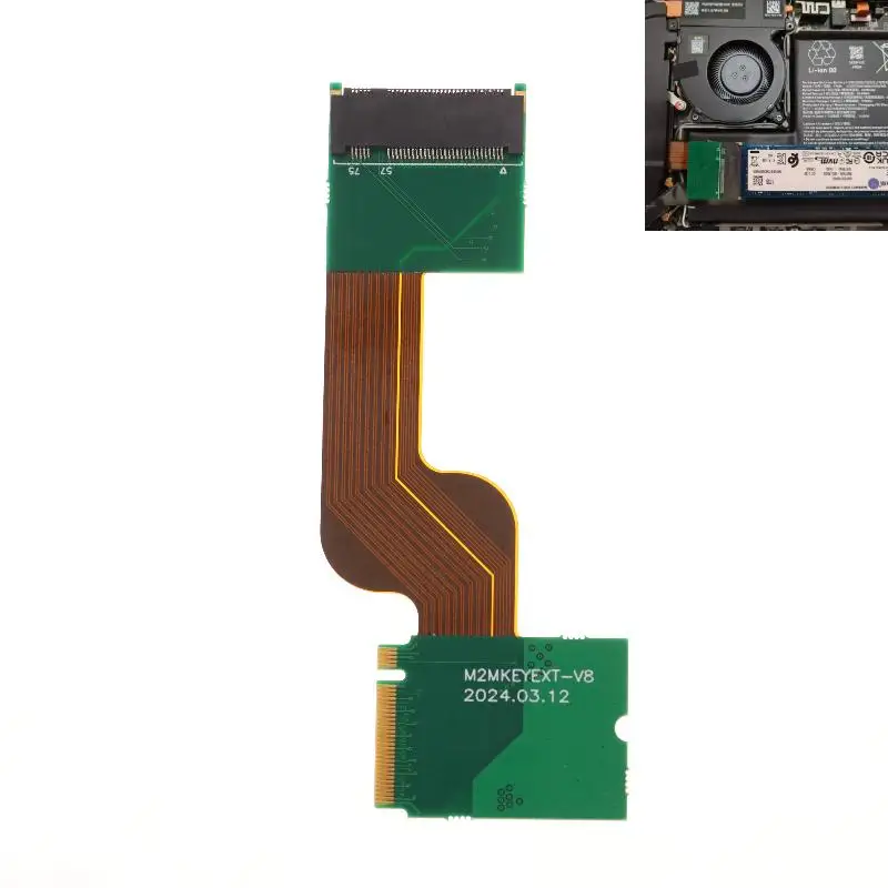 For SteamDeck Oled SSD Hard Drive Conversion Flexible PCB PCIe4.0 M.2 2230 to 2280 Hard Drive Conversion 4T 8T Adapter Card