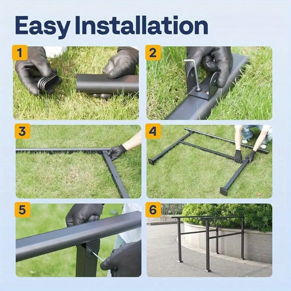 2 stuks handrails voor buitentrappen, 2 stappenleuning, geschikt voor dekrailing van 1 of 2 stappen