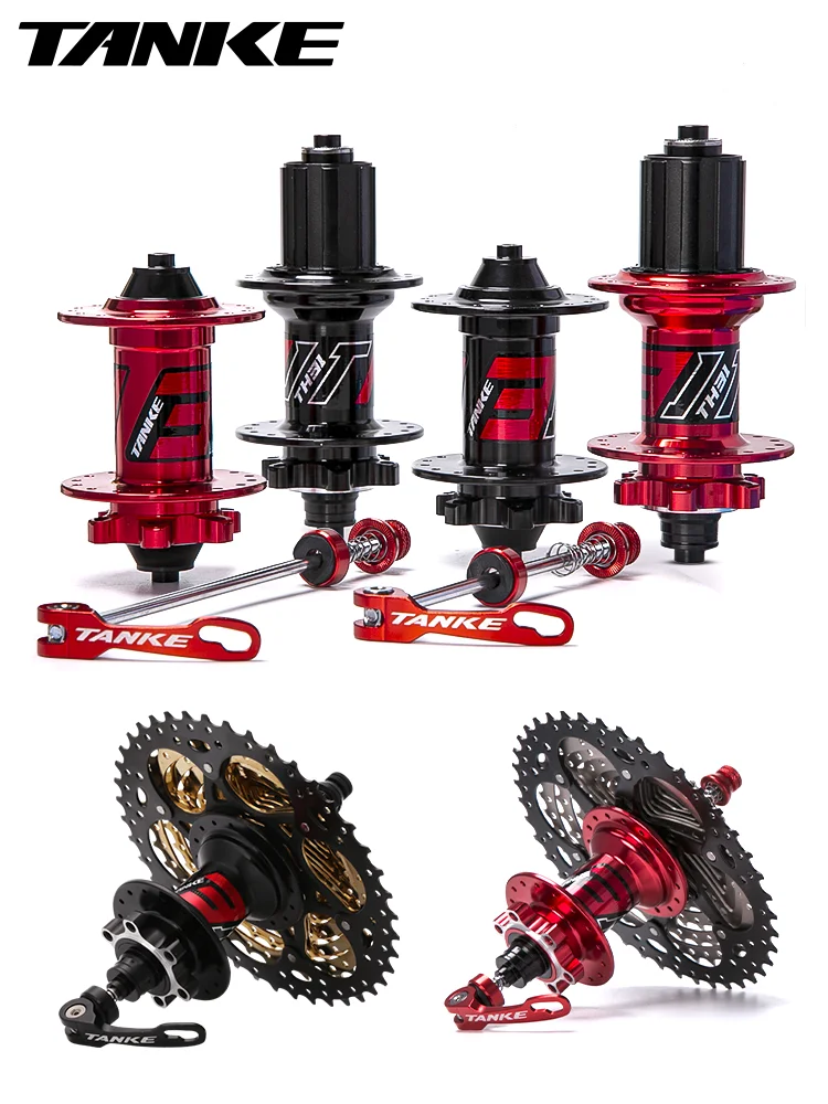 AliExpress TANKE MTB 120 Click Hub 6 NBK Bearing Bike Front Rear 32 36 Holes Disc Brake QR Bicycle mass thunder Noisy Cube HG 6 Pawl Hubs