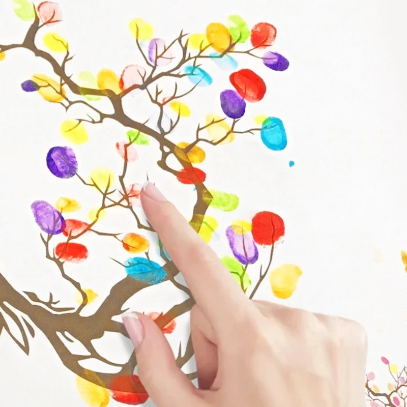 4 Colors DIY Craft Ink Pad Washable DIY Stamp Ink Pads Non-Toxic DIY Multicolor Rainbow Ink Pads for Kids Students DIY