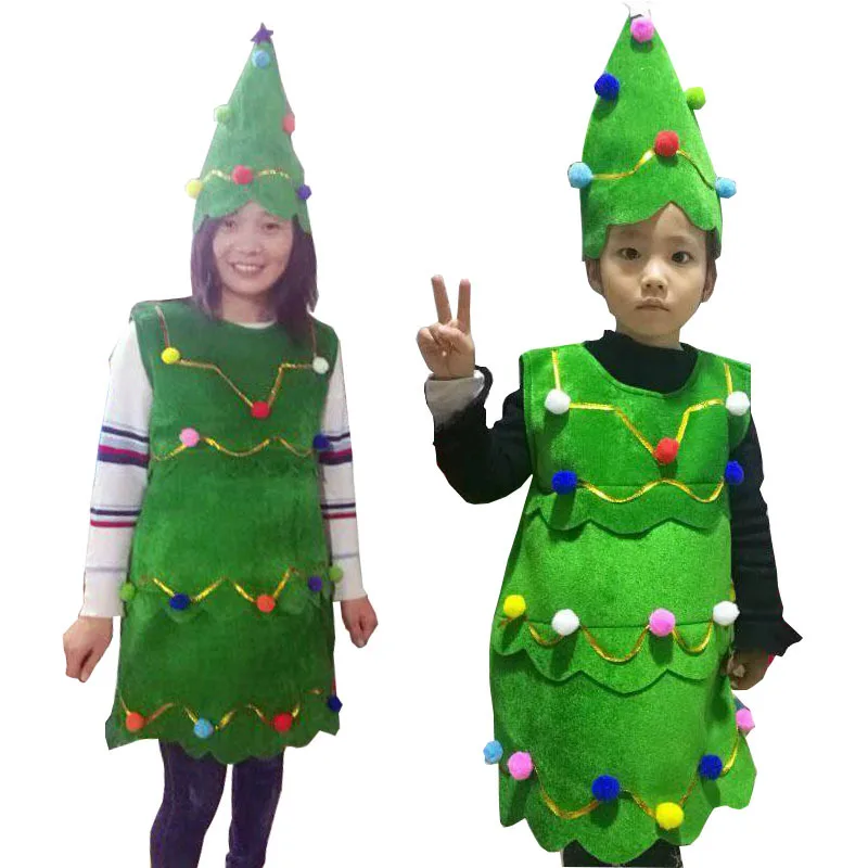 Funny Children's Christmas Tree Hat Performance Costume Christmas Tree Costume Party Props