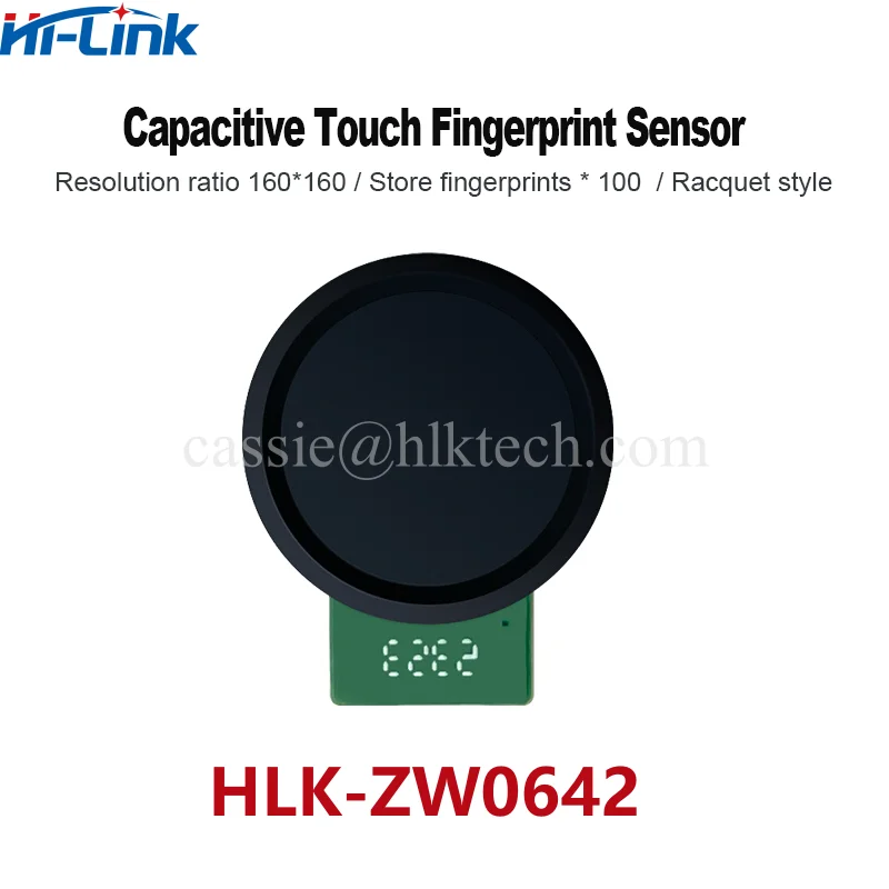 Imagem -05 - Hilink-fingerprint Recognition Module Alta Resolução Capacidade Touch Fingerprint Smart Door Lock Sistema de Senha Hlk-zw0623