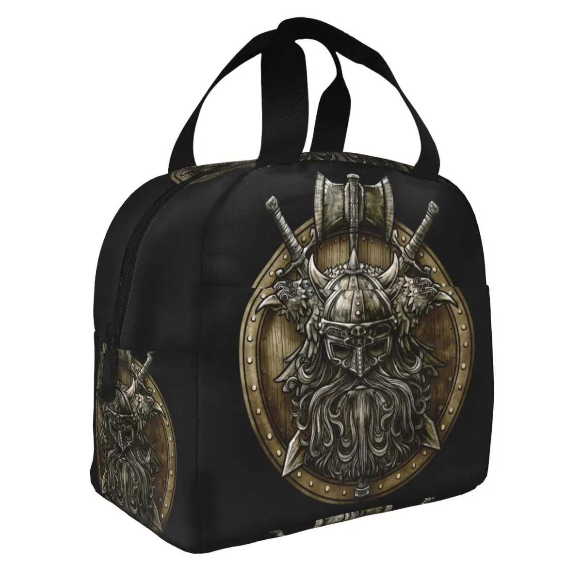 Viking Shield Portable Lunch Box Women Waterproof Valhalla Cooler Thermal Food Insulated Lunch Bag For School Office