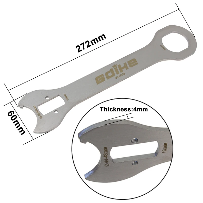 Bicycle Bottom Bracket Repair Wrench Spanner Bike Square Hole Bottom Bracket Wrench 4 in 1 Bike Repair Tool