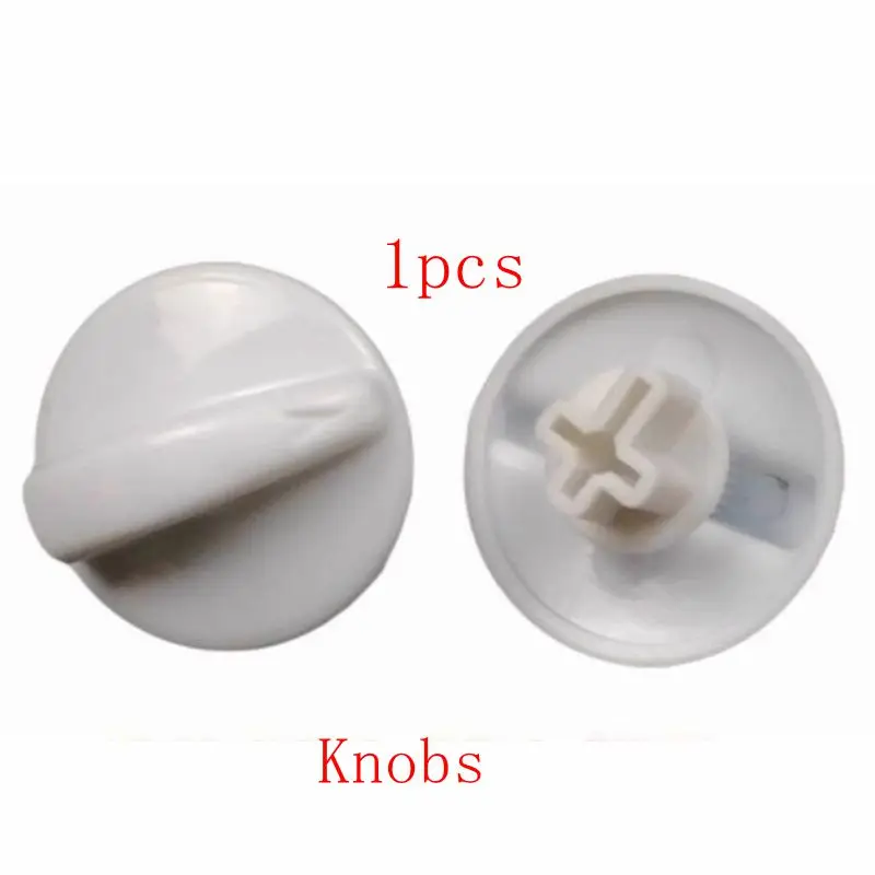 

1 Pcs Plastic Control Rotary Timer Knobs White for Washing Machine