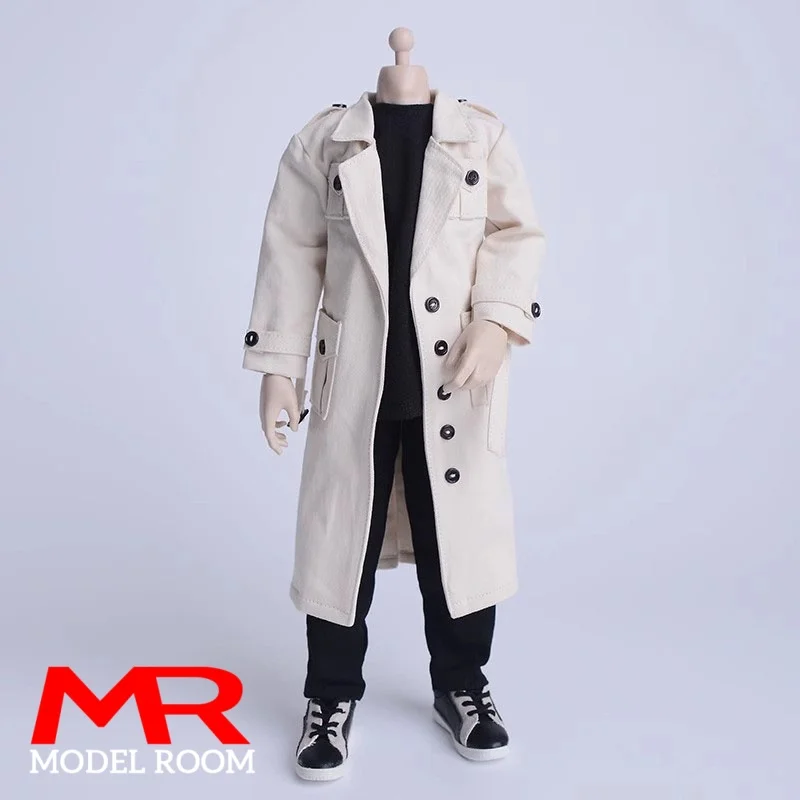 ATstory 1/6 مقياس سترة واقية الذكور البريطانية معطف طويل الملابس نموذج صالح 12 ''3Atoys الجندي عمل الشكل دمى الجسم