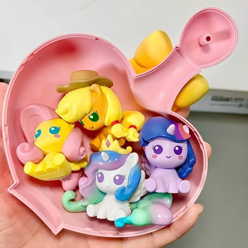 Genuine Mini Bean My Little Cartoon Pony Blind Box Magic Bottle Cute Movie Figures Desk Decor Trendy Toy Gift