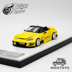 Micro Turbo 1:64 S2000 JS Racing Metallic yellow Diecast Model Car