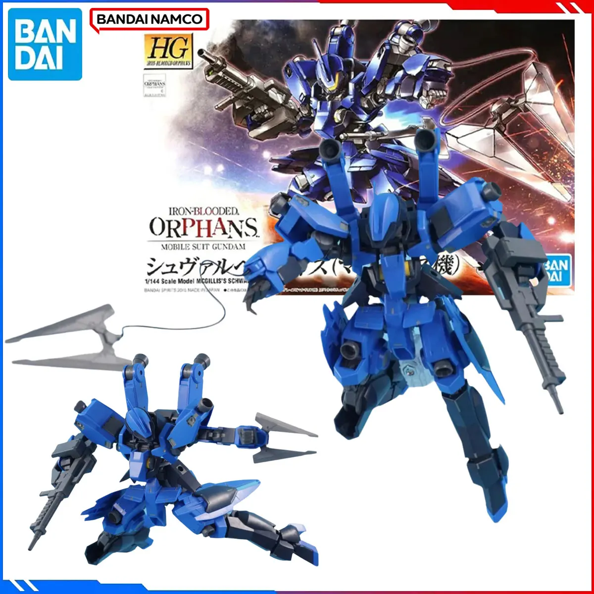

Подлинная оригинальная фигурка Bandai Gundam, наборы моделей HG 1/144, аниме-фигурки MCGILLIS'S SCHWALBE GRAZE, экшн-модель, игрушка в подарок для детей