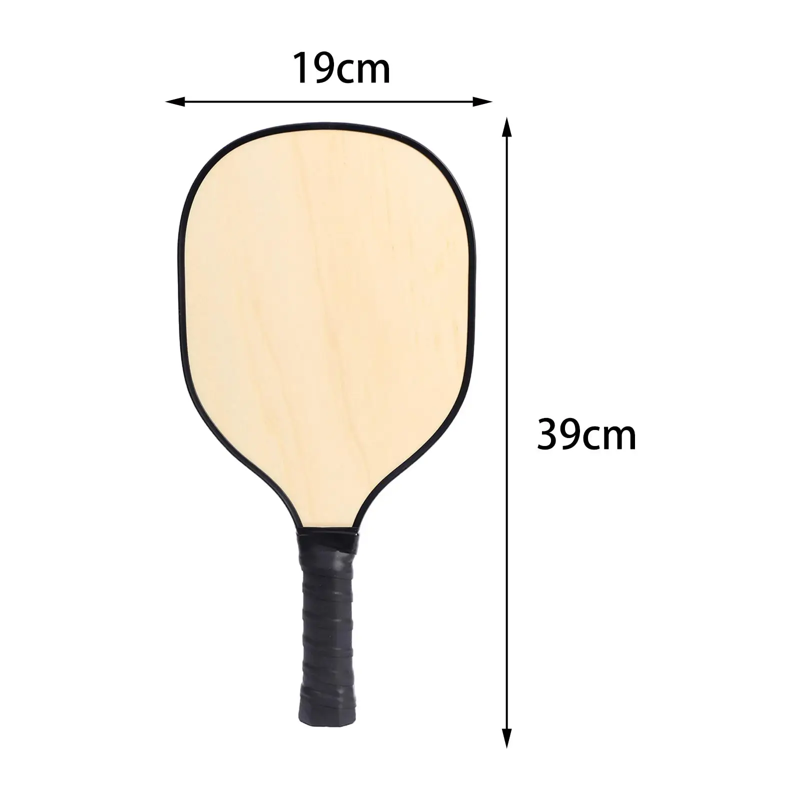 

Poplar Wood Pickleball Racket Durable Paddle Comfort Grip for Men Women Beginners and Professionals Outdoor Sports