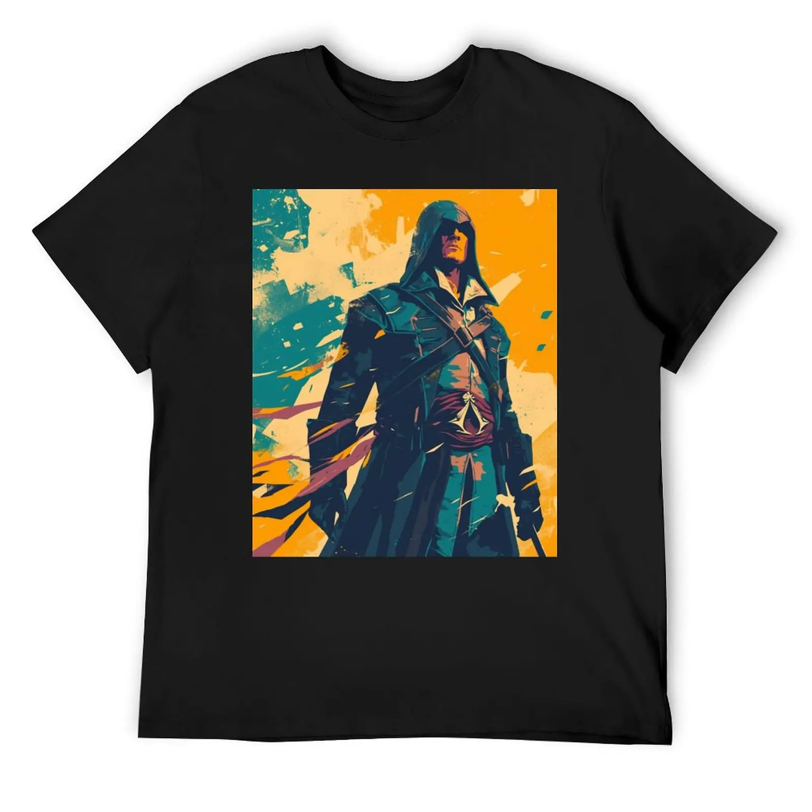 

Assassin Travel Poster T-Shirt plus sizes Anime t-shirt fashion shirts mens plain t shirts