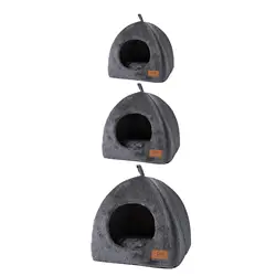 Cute Pet Cave Bed Igloo Bed Kitty Puppy Hideout Sleeping Bag Kitten Dog