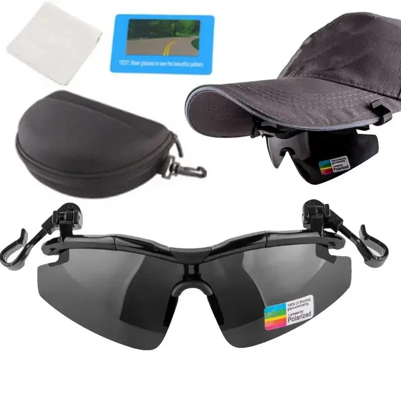 Outdoor Polarized Eyewear Outdoor Running Cycling Sunglasses Durability Clip-On Sunglasses Portable Fishing Glasses