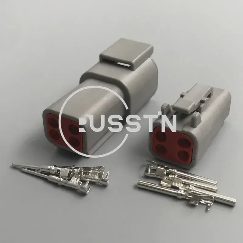 1 Set 4 Hole DTM Series DTM06-4S ATM06-4S Electrical Car Connector Auto Waterproof Socket AC Assembly Wire Harness Plug