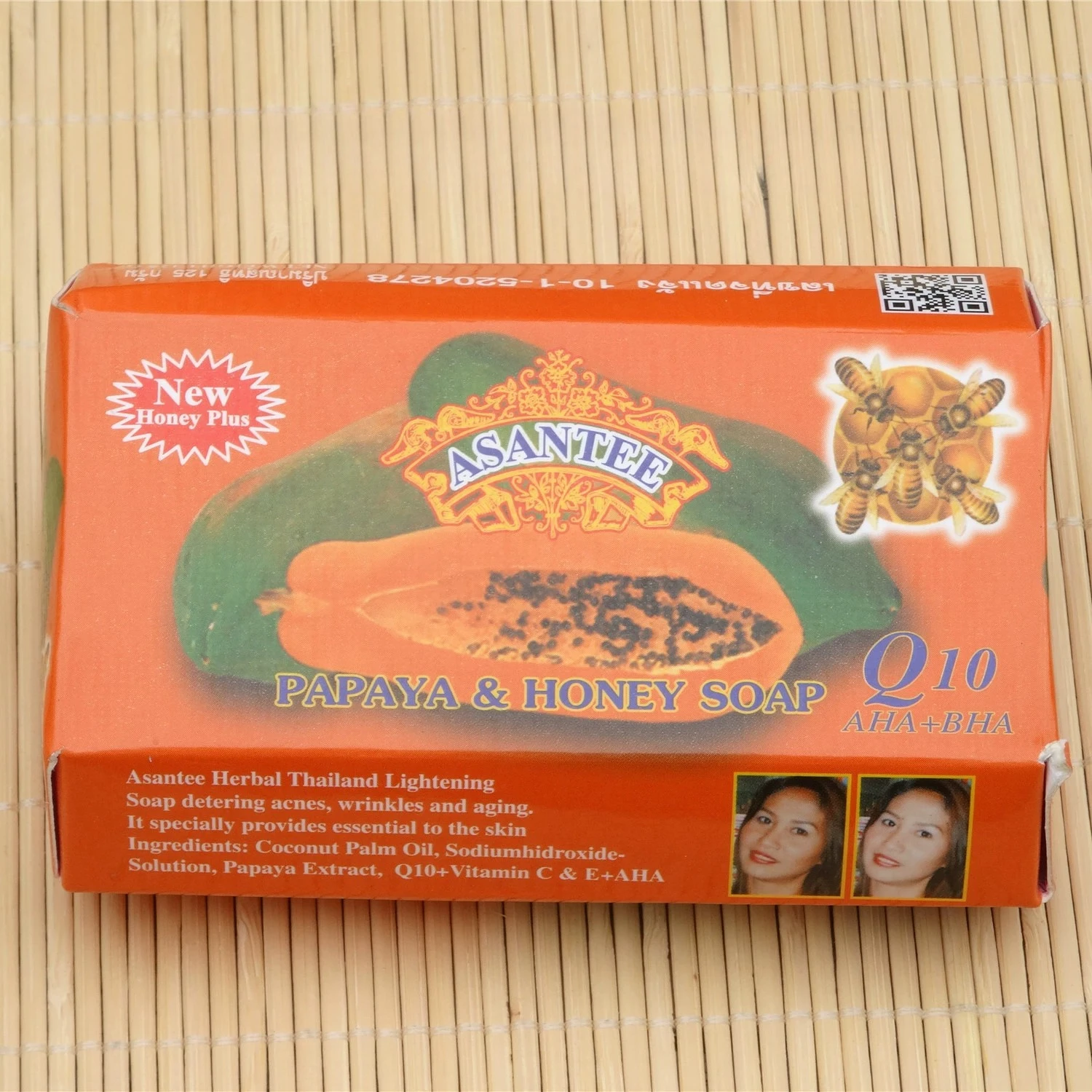 Thailand ASANTEE Papaya Honey Natural Plant Extract, Mild And Non-irritating, Suitable For All Skin Types (1 Pack)