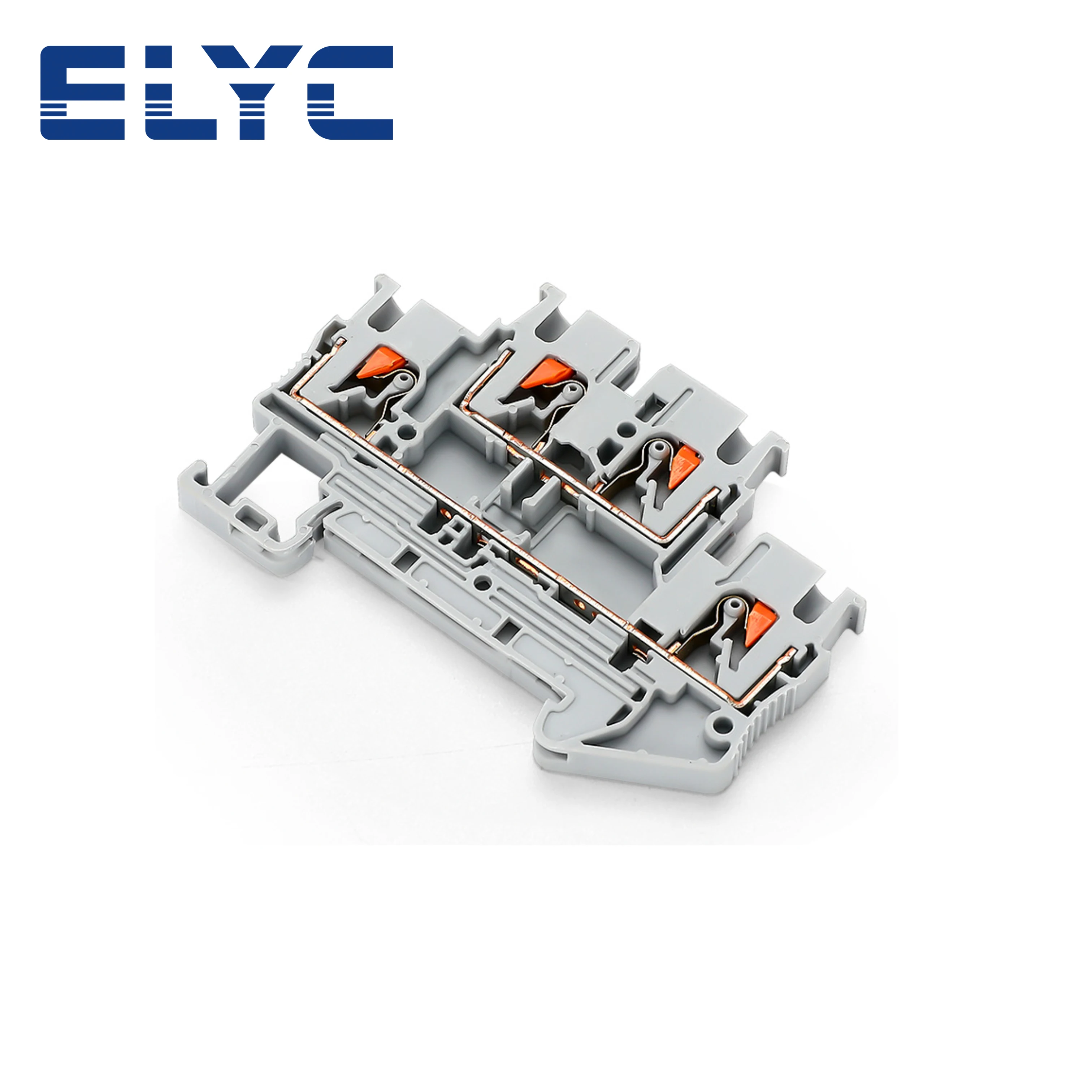 10Pcs PTTB2.5 Push-In Double Level 2 Layer Connection Electric Plug Wire Electrical Connector Din Rail Terminal Block PTTB 2.5