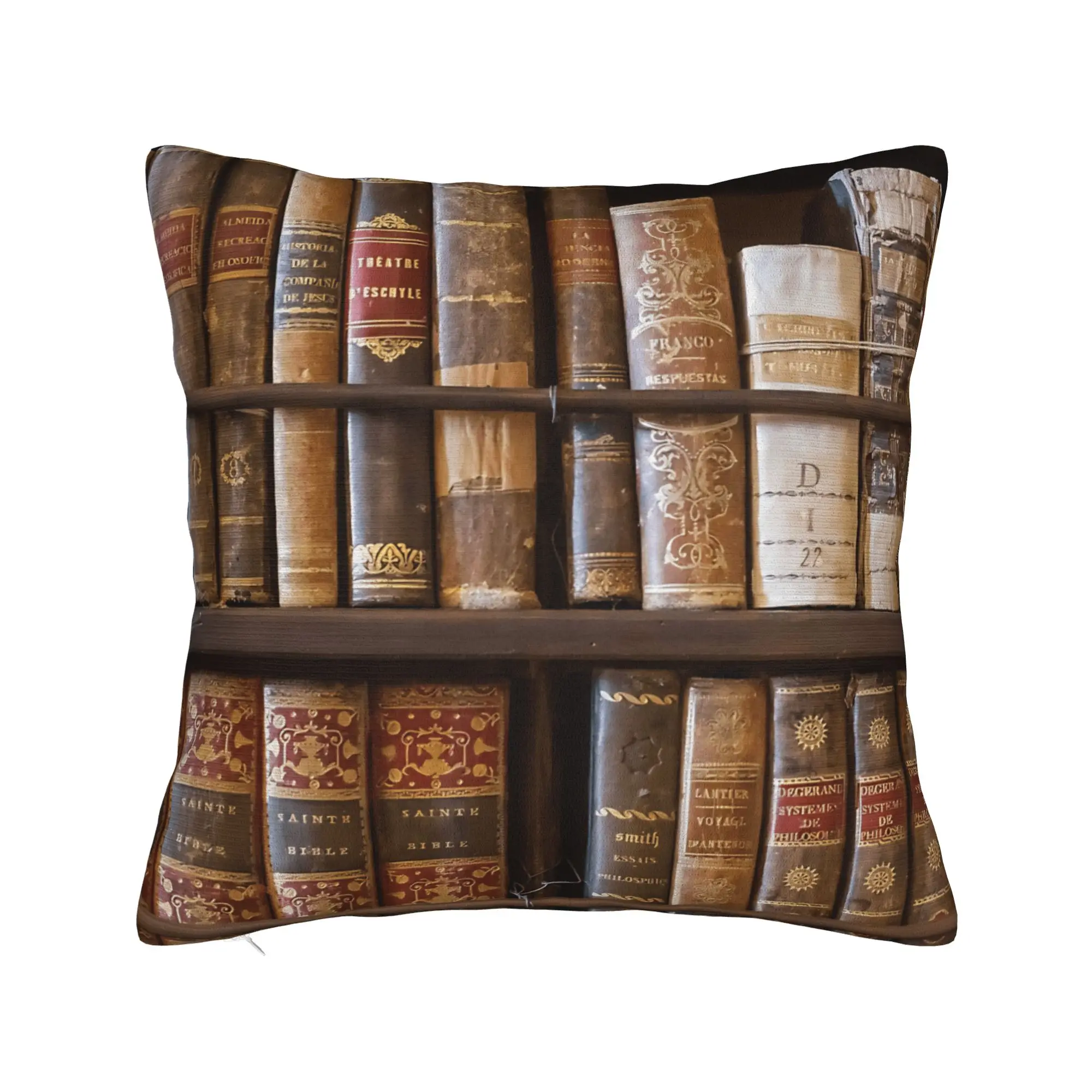 Book Shelf Pillowcases  Kawaii Pillow Case For Sofa Home Decor Soft Pillow Cover