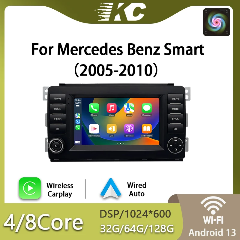 7'' 2 Din Carplay A…