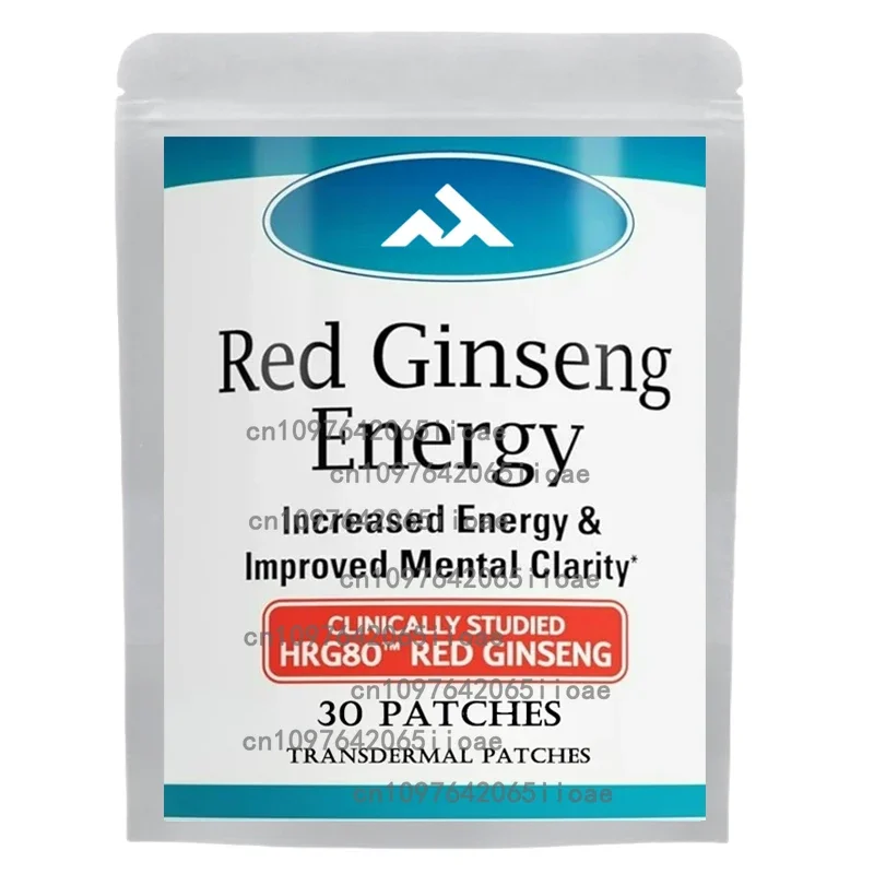 

Korean Red Ginseng Root Transdermal Patches 30 Count Energy Focus Performance Vitality Immune Support