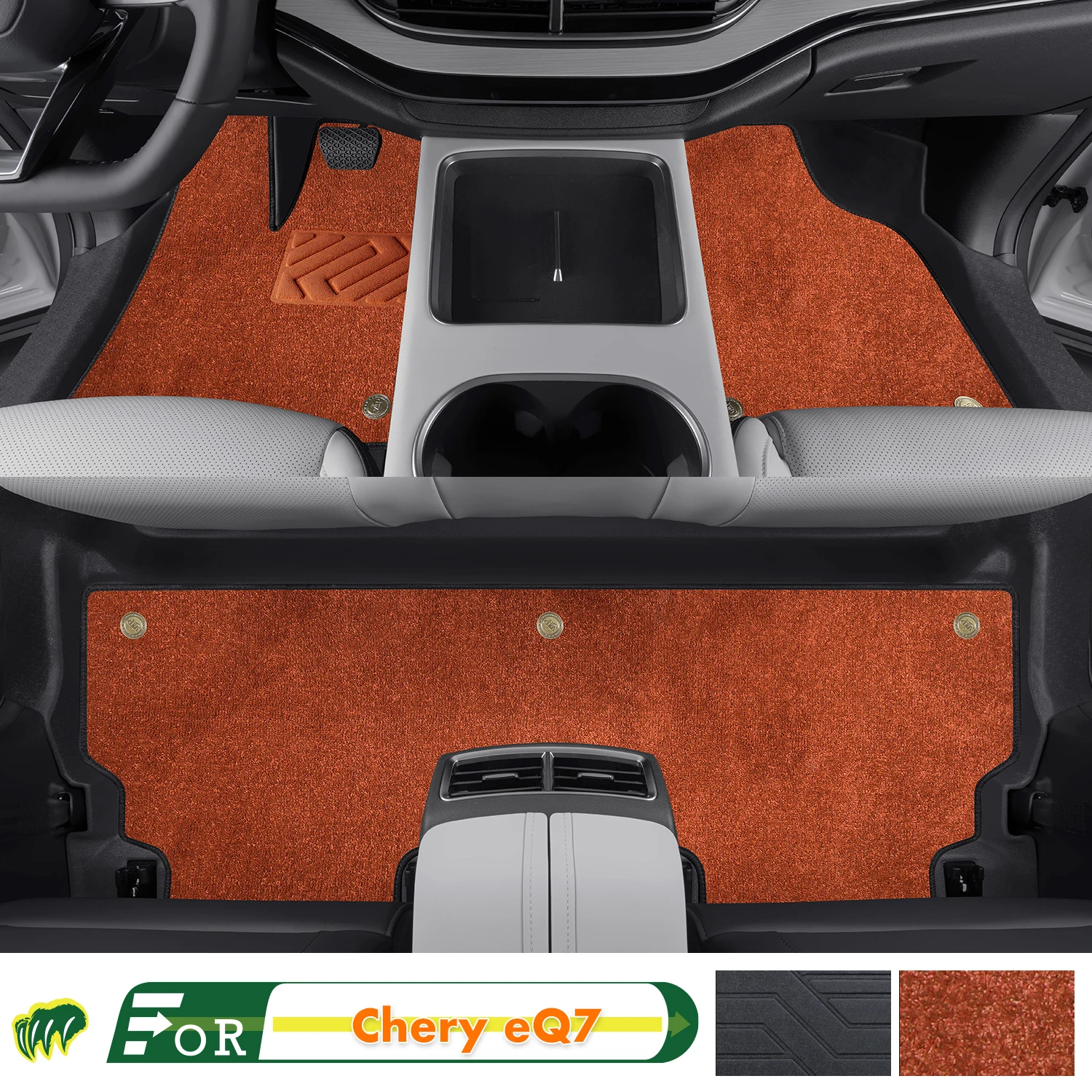 

Left-hand Drive Car Floor Mat For Chery eQ7 2023-2024 Full Surround Foot Mat Automotive Floor Mat Interior Floor Liner