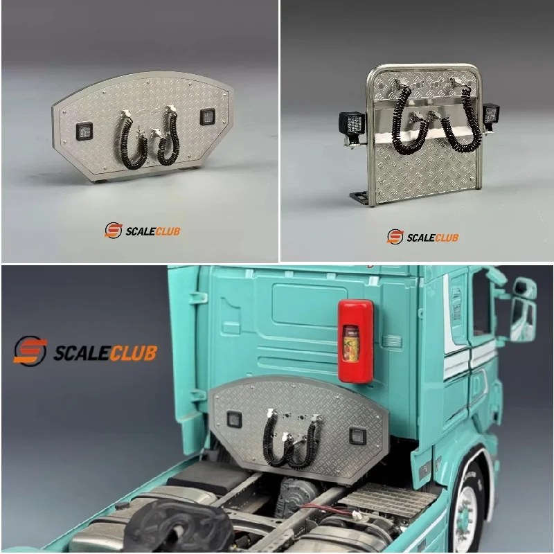 

SCALECLUB 1/14 металлический держатель трубы для грузовика Type4 в стиле еврогрузовика для 1/14 Tamiya SCANIA 770S TGX LESU автомобильные аксессуары