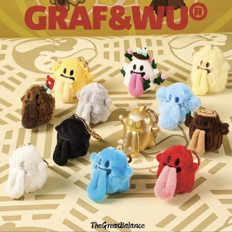 

Брелок с подвеской GRAF, металл, дерево, вода, огонь, земля, плюшевая кукла, брелок, милая сумка-призрак, подвесная сумка на Хэллоуин, подарки на день рождения, новинка