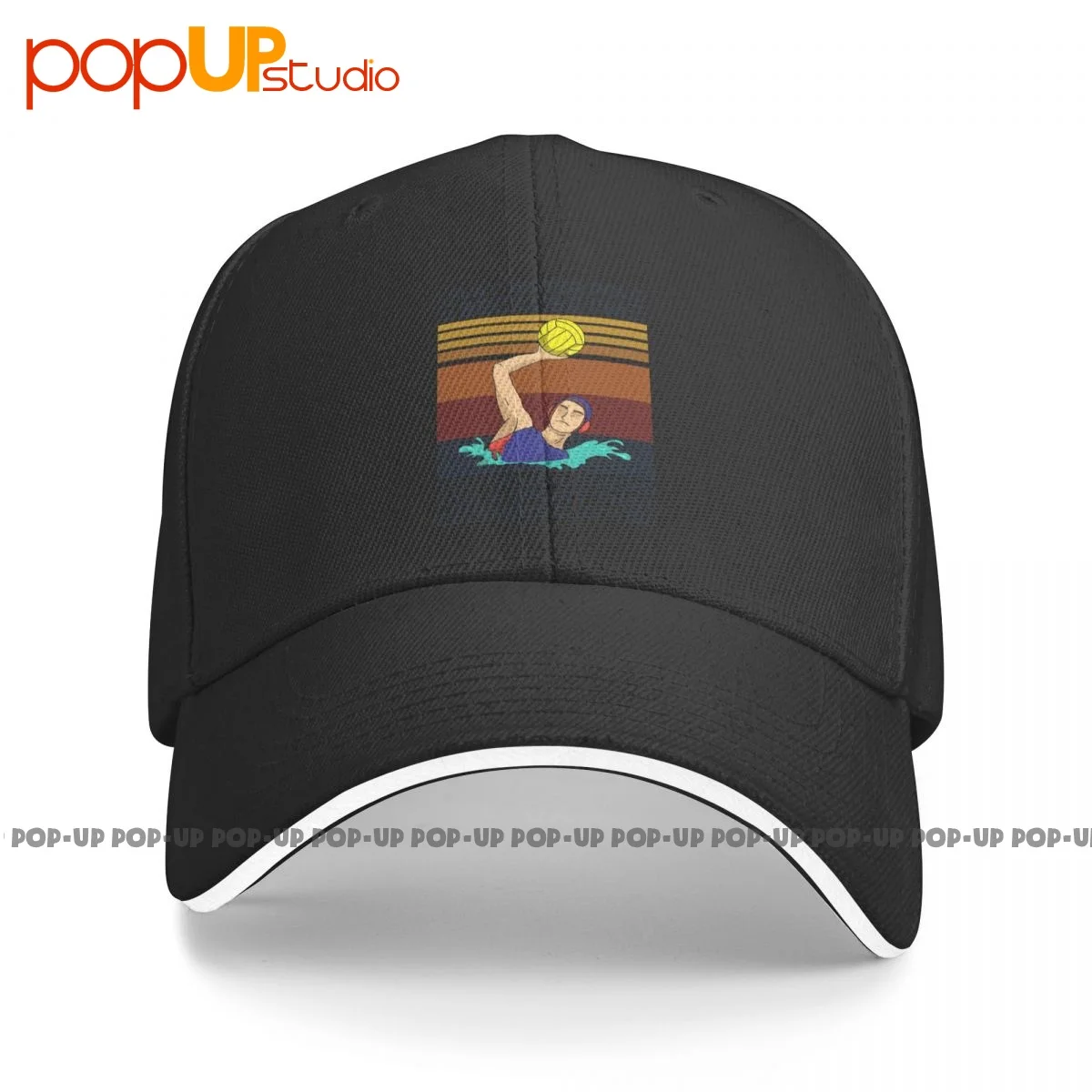 I Play Water Polo Because I'M Too Good Looking For A Sport That Requires Clothes Sandwich Cap Baseball Cap Trucker Hat Print