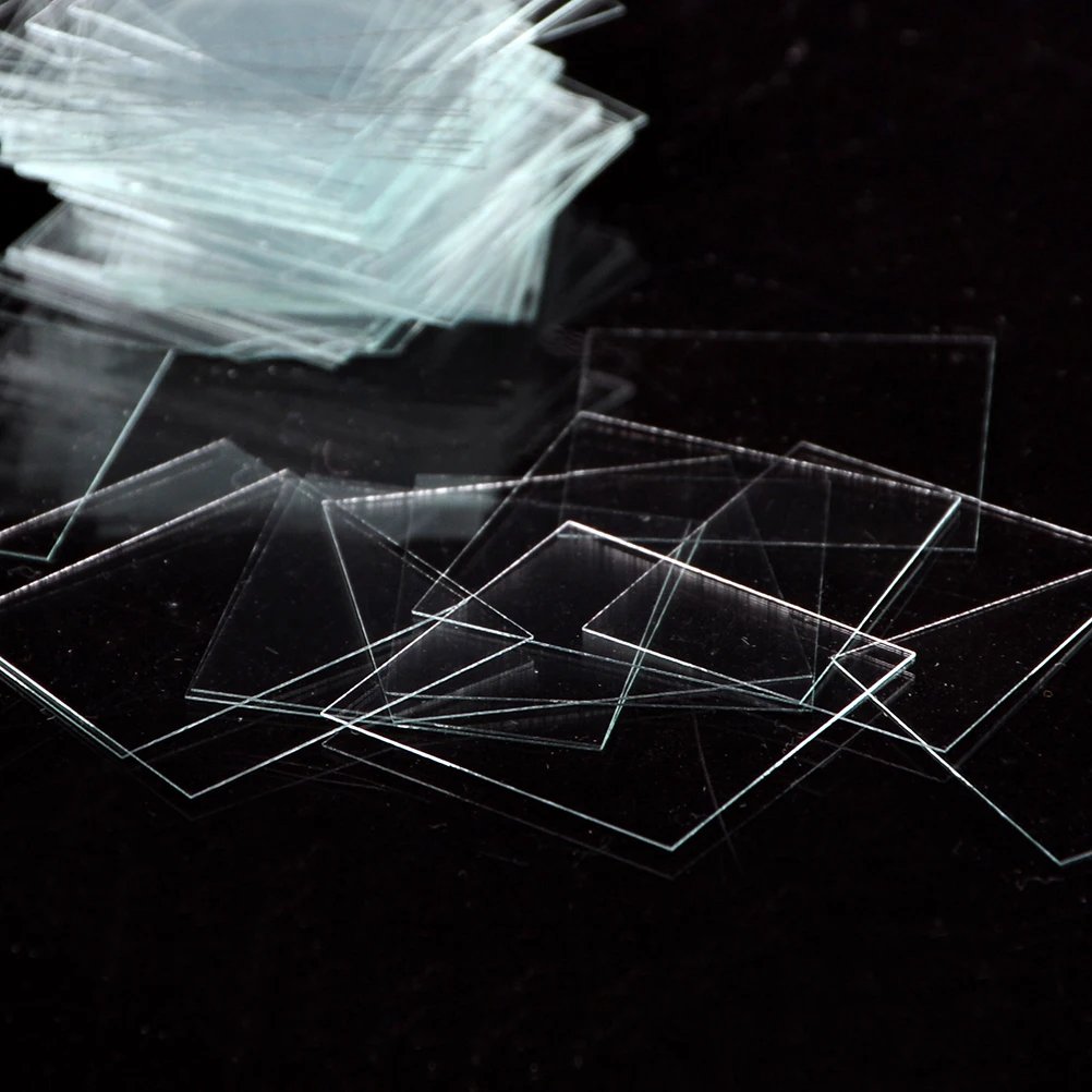 100 Stück Glas-Mikro-Abdeckungen für Mikroskop-Objektträger, 18 x 18 mm