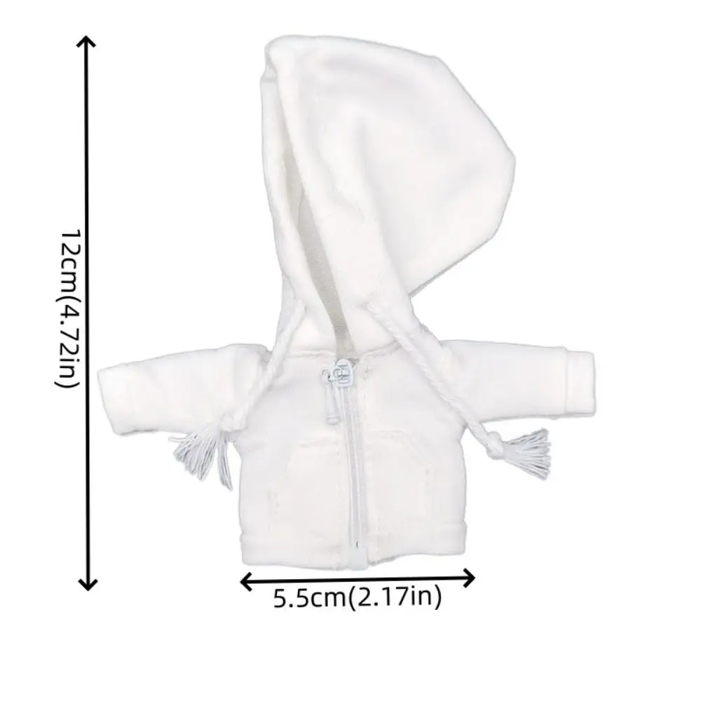 Abbigliamento casual per ragazze Ob11 Cappotto per bambini Giacca con cerniera Felpa con cappuccio Obitsu11 alla moda Casa da gioco fatta a mano Vestiti per bambole Accessori per bambole