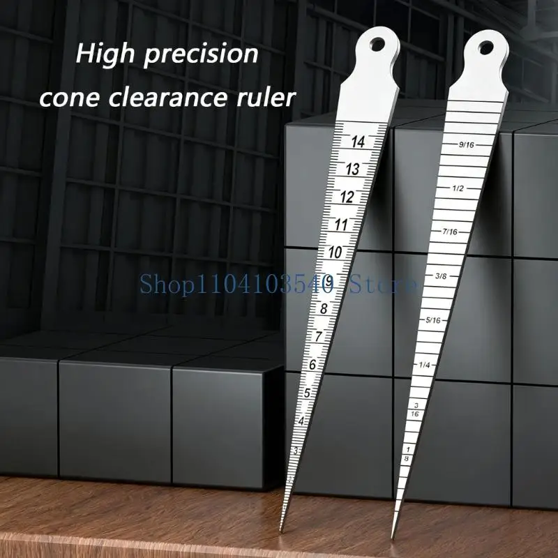 02DC Wedges Feeler Gauges Clearances Rulers With 0.1Mm Accuracy For Narrow Space Depth Checking Diameter Measurement