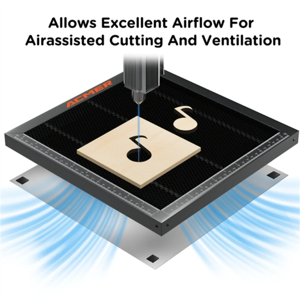 ACMER Working Table 260*215mm 500*500mm Honeycomb Bed Universal Board Desktop Protection Heat Dissipation for Laser Engraving
