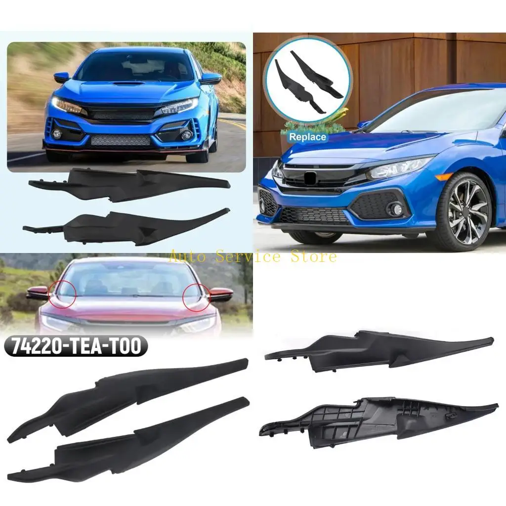 

462A Driver Passenger Side Wiener Air Guide Panels Protectors For Vehicle 74270-TEA-T00