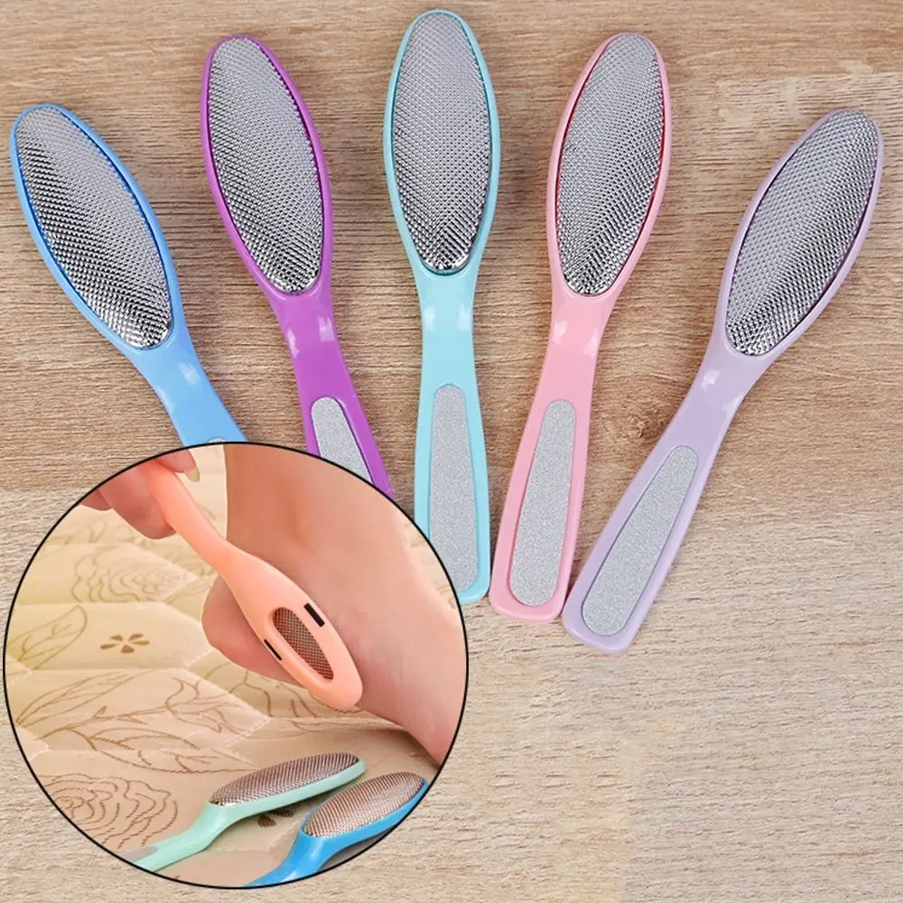 Roestvrijstalen Hiel Scrub Tool Handheld Callus Remover Wrijven Board Multifunctionele Voetvijl Pedicure Tool Voetverzorging Tool