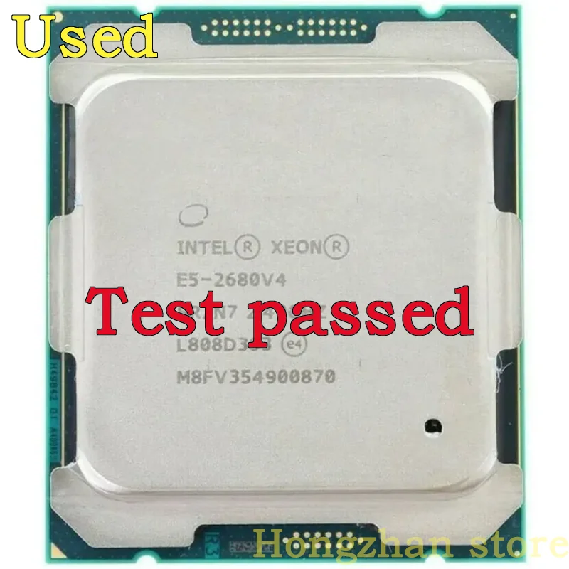 E5 2680V4 CPU Processor Xeon E5-2680V4 CPU 2.40GHz 14-Core 35M 14NM E5-2680 V4 FCLGA2011-3 TPD 120W