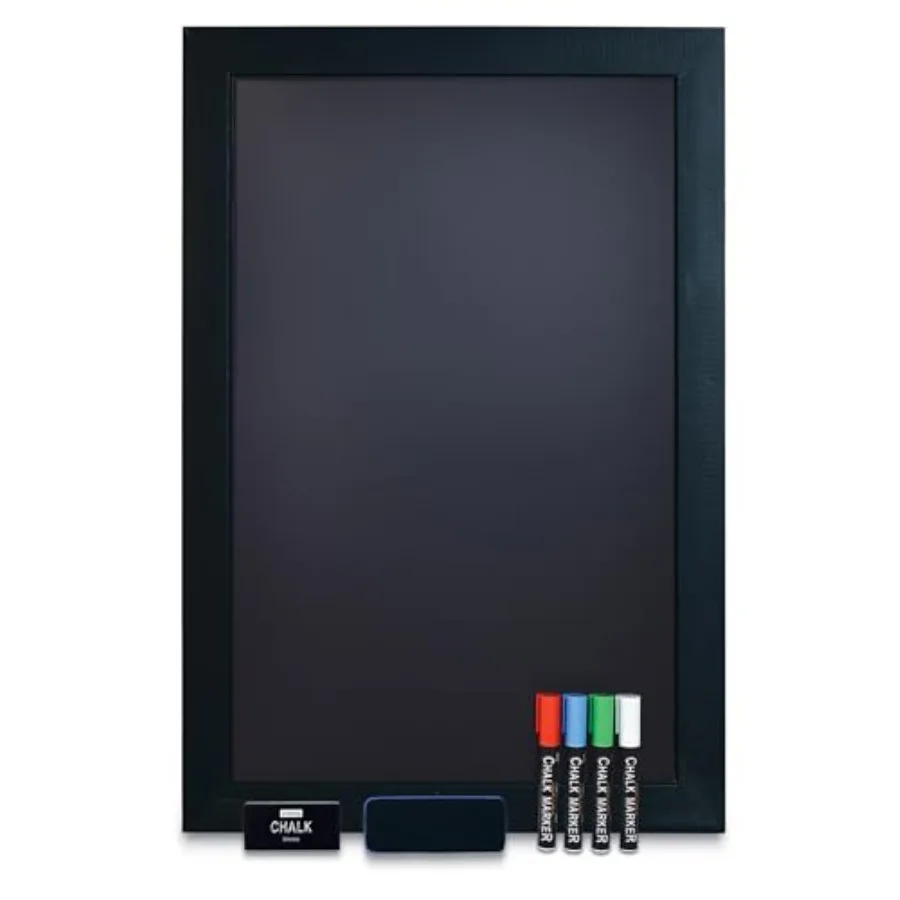 

Magnetic Wall Chalkboard, Extra Large Size 20" x 30", Wood Frame, Chalkboard Sign, Vertical or Horizontal Wall Mount, Includes