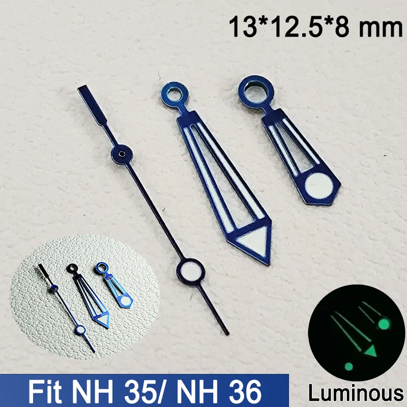 Watch Hands Suitable for NH 35 NH 36 ETA 2836 2824 Miyota 8205 8215 Series Green Luminous Hand Luxury Watches Accessory Parts