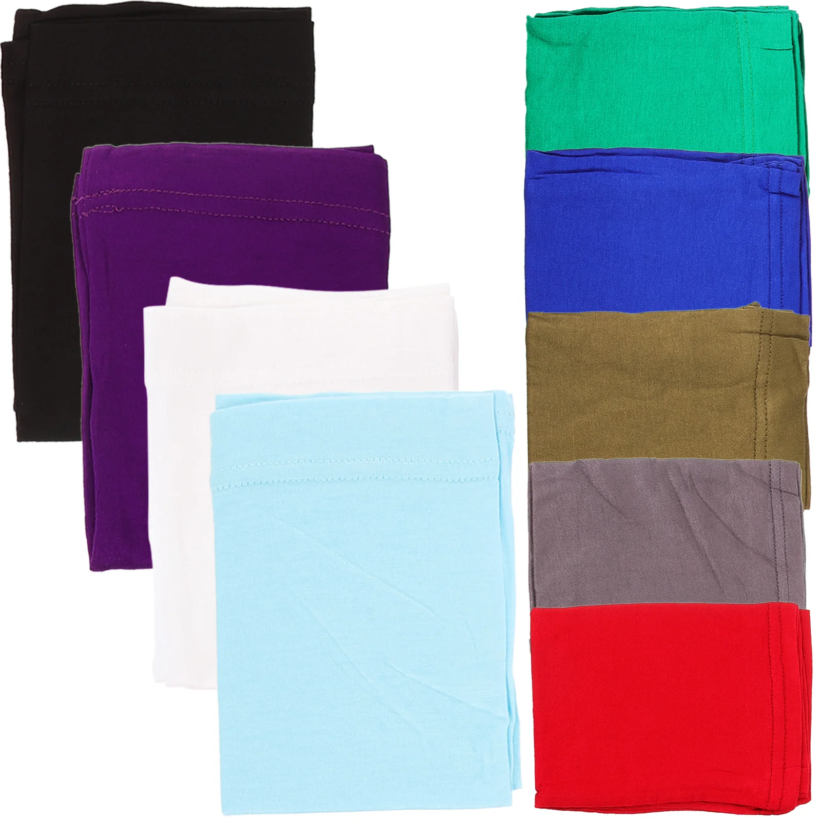 9 Uds pañuelo para la cabeza turbante sombrero envoltura elástica antideslizante cómodo multiuso Unisex accesorios para rastas gorras para rastas