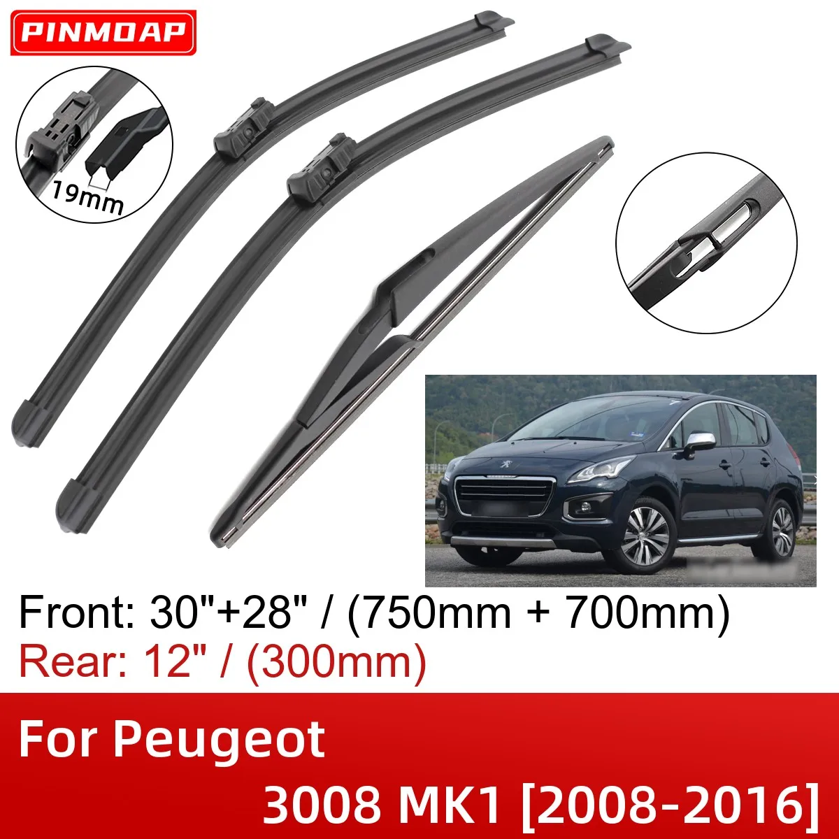 For Peugeot 3008 MK1 2008-2016 30\