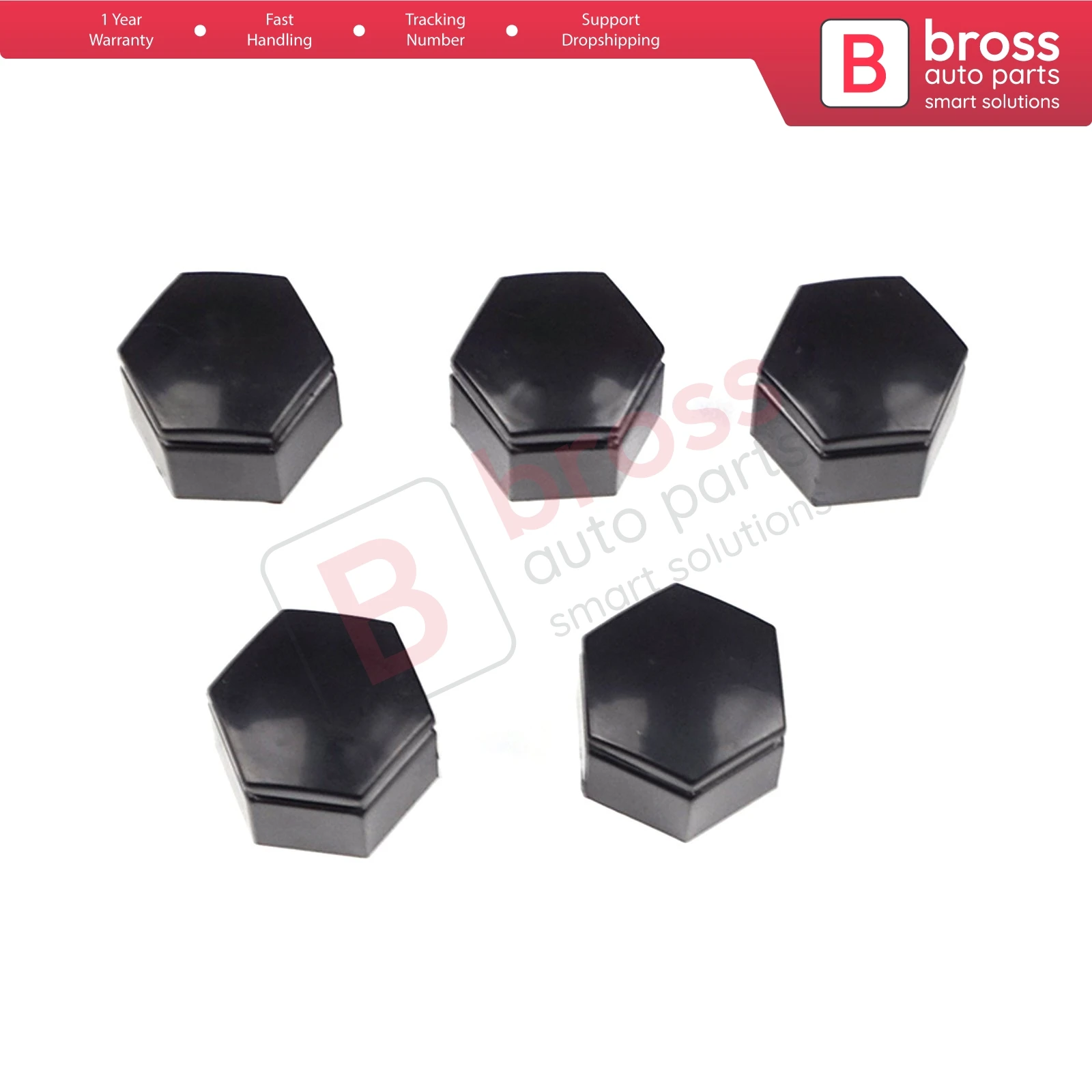 

5 Pieces Car Wheel Bolt Screw Cover 1008208 Black Plastic Cap for Vauxhall Opel GM 21.40 mm* 22 mm