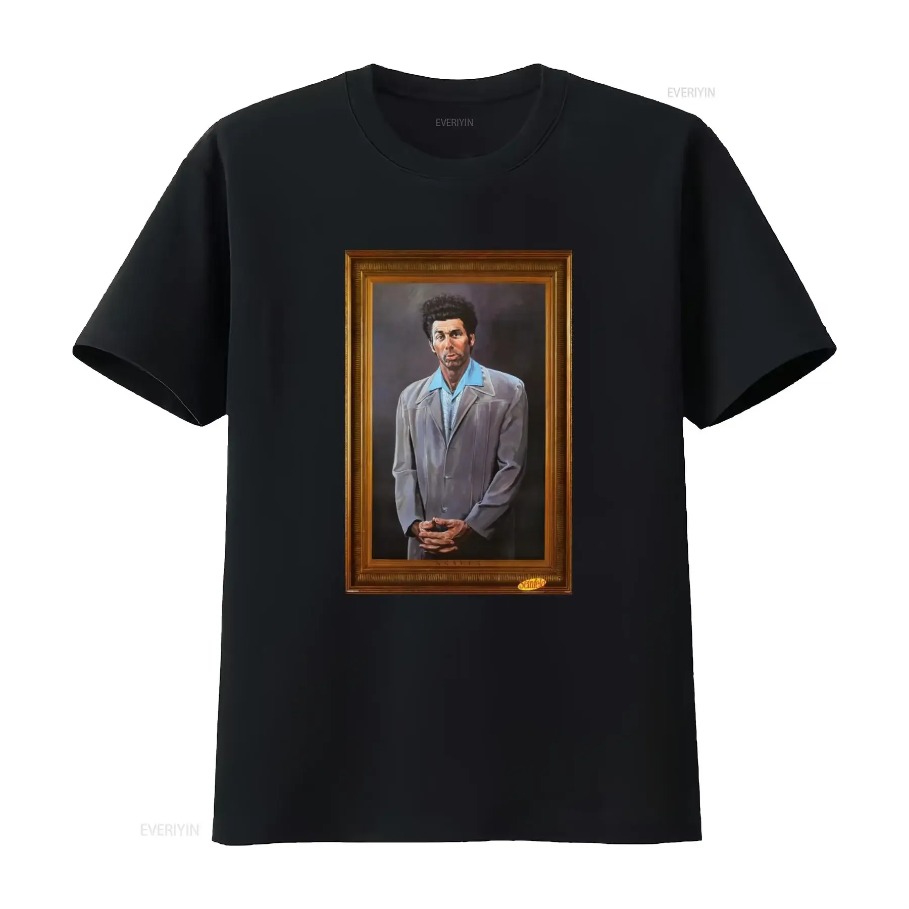 Seinfeld THE KRAMER Men's Blue T Shirt Stylish Design Small Size New with Tags vintage Washed Unisex designer clothes homme
