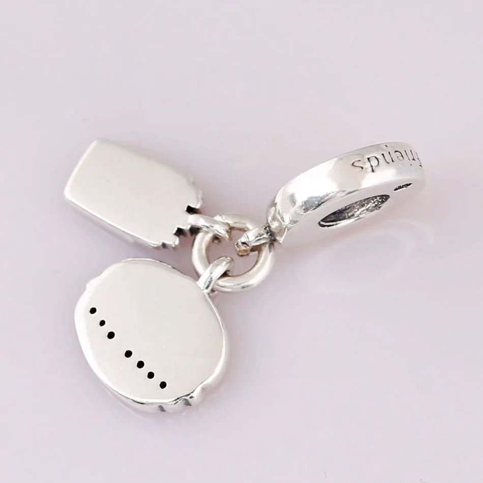 Silver Plated Pendant Bead DIY Jewelry Burger & Fries Dangle Charm for Women Bracelets Girl Lady Gift