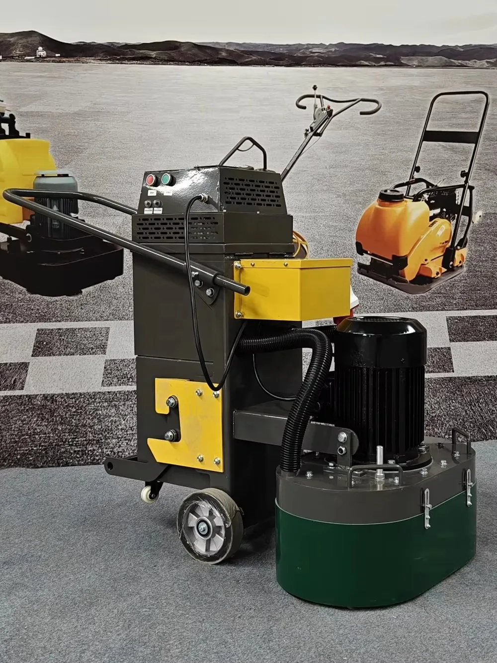 600mm Electric Power 380V Epoxy Floor Polishing Machine Heavy-Duty Hand Push Planetary Floor Grinder for Concrete Motor