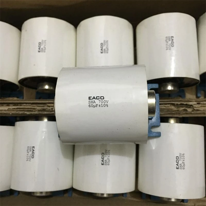 

Genuine EACO SHA 60uf 700v resonant capacitor metallized film high-voltage filter welding machine capacitor 50*63MM