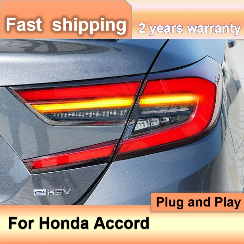 

Car Accessories for Honda Accord Taillight 2017-2020 LED Accord 10th Tail Lights Rear DRL Fog Brake Turn Signal