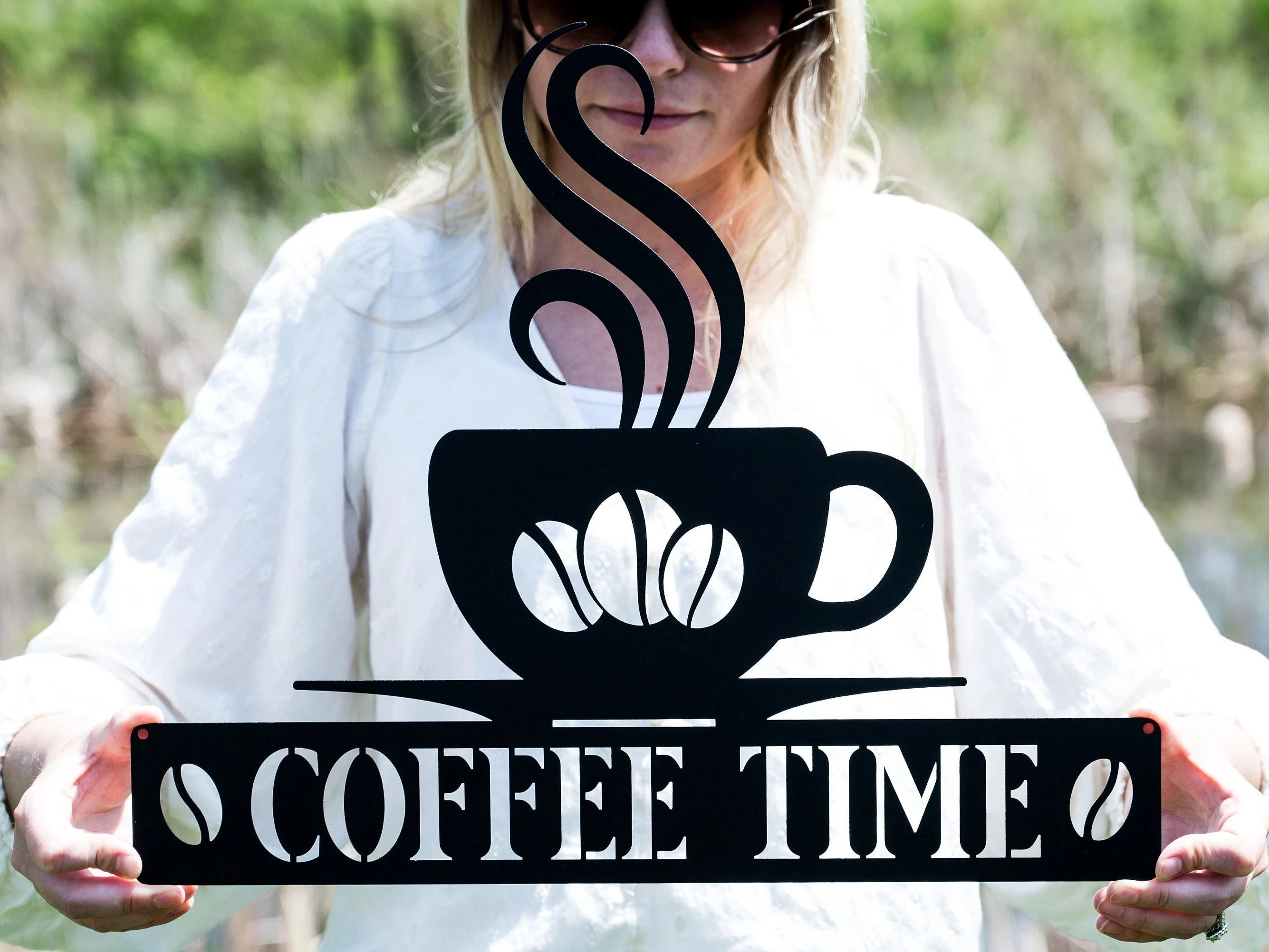 

Coffee Sign Metal Coffee Sign for Kitchen Coffee Sign Decor Coffee Decor Kitchen Coffee Wall Art Steel Coffee Time Sign Kitchen